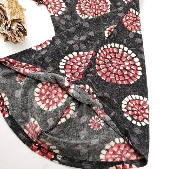 Anthro Aryeh Charcoal Red Poppy Boho Sweater Dress Sz S - Picture 5 of 12